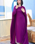 The Infinity Wrap Dress Plum