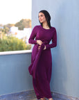 The Infinity Wrap Dress Plum