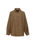Soft Stripe Linen Set Shirt