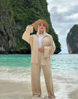 Mesh Tropical Set Shirt