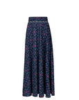 Navy Garden Big Ruff Skirt