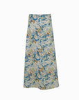 Blooming Blues Slim Skirt