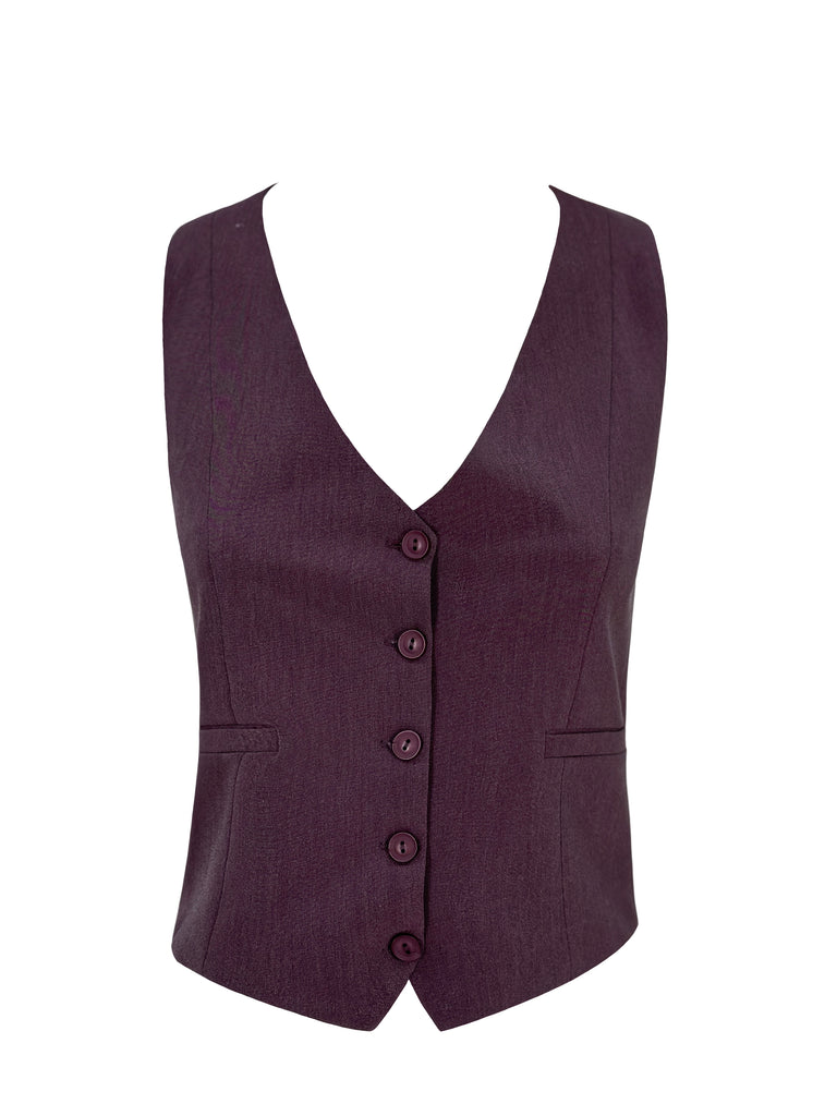 Casual Meeting Vest Boysenberry