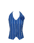 Fiore Stripped Set Vest Baby Blue