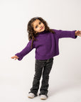 Baby Warm Evening Sweater Purple