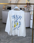 Amalfi Coast Cream T-Shirt Long Sleeve