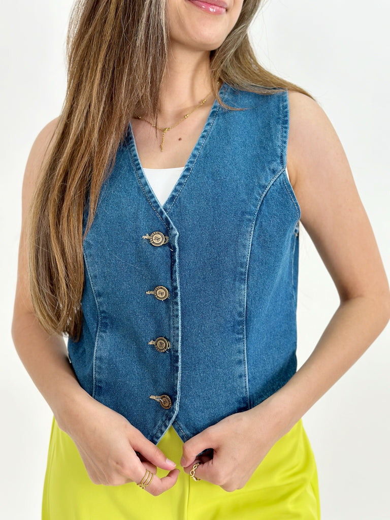 Jeans Vest True Blue