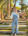 Linen Jumpsuit Grey