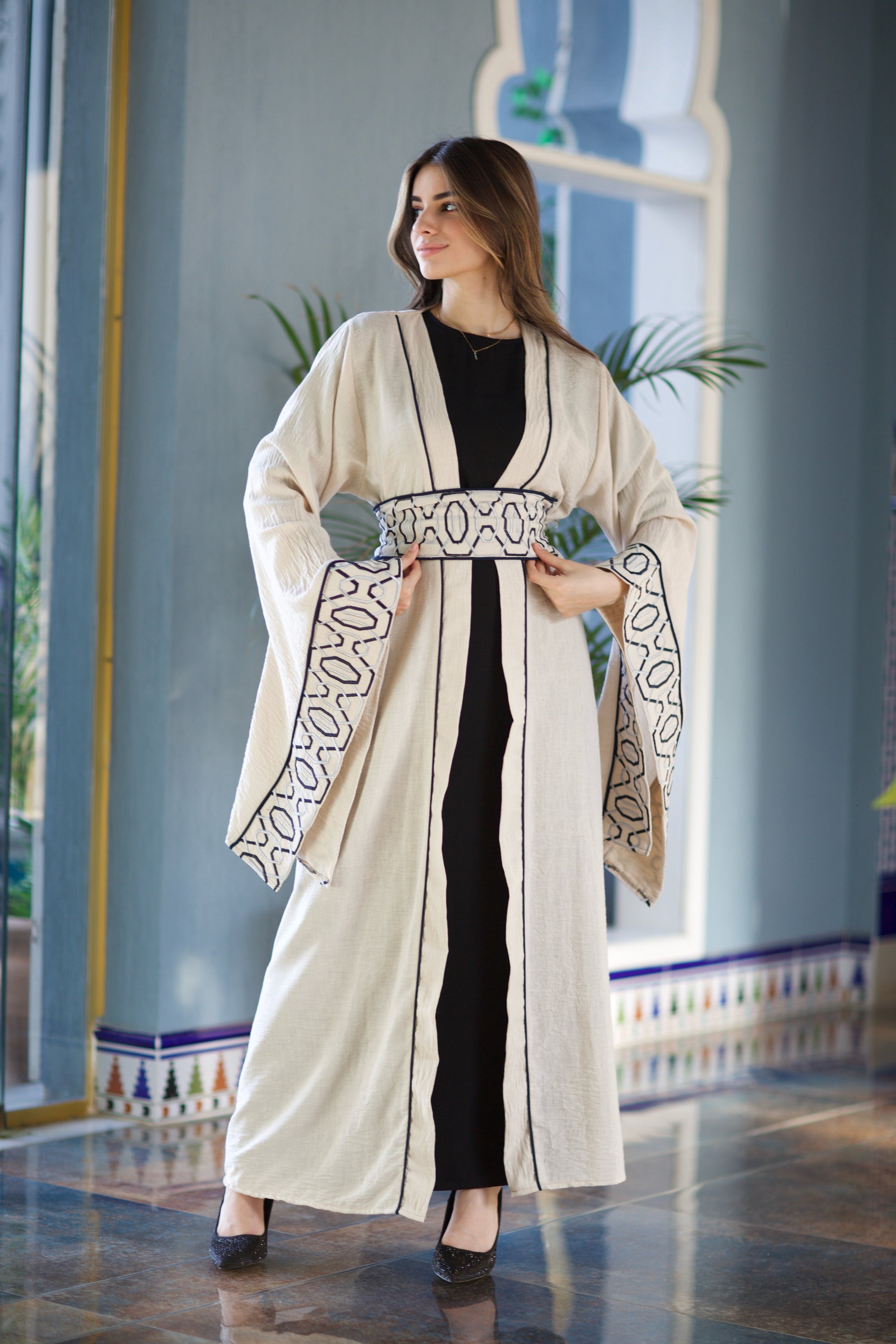 Persian Princess kaftan Sand