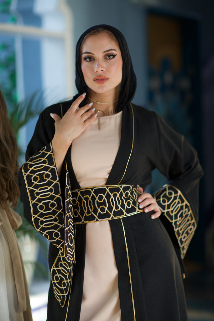 Persian Princess kaftan Black