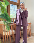 Casual Meeting Blazer Boysenberry