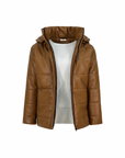 Leather Puffed Jacket