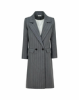 Stripy Wool Coat