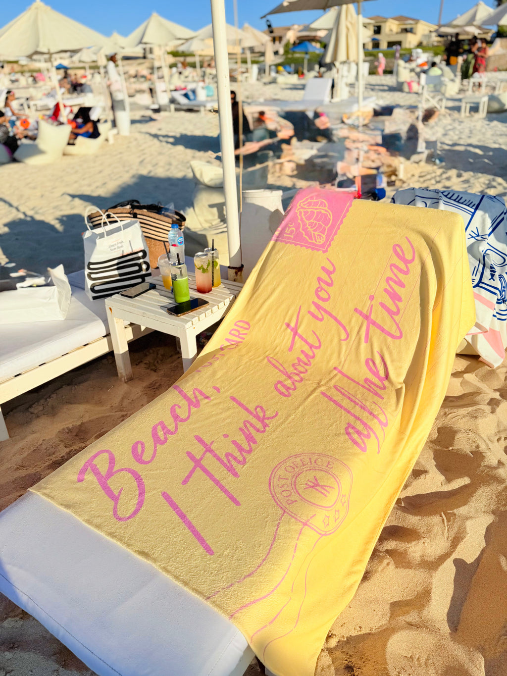 Microfiber Towel Beach Post Card