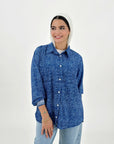 Eyes On Me Jeans Set Shirt Blue