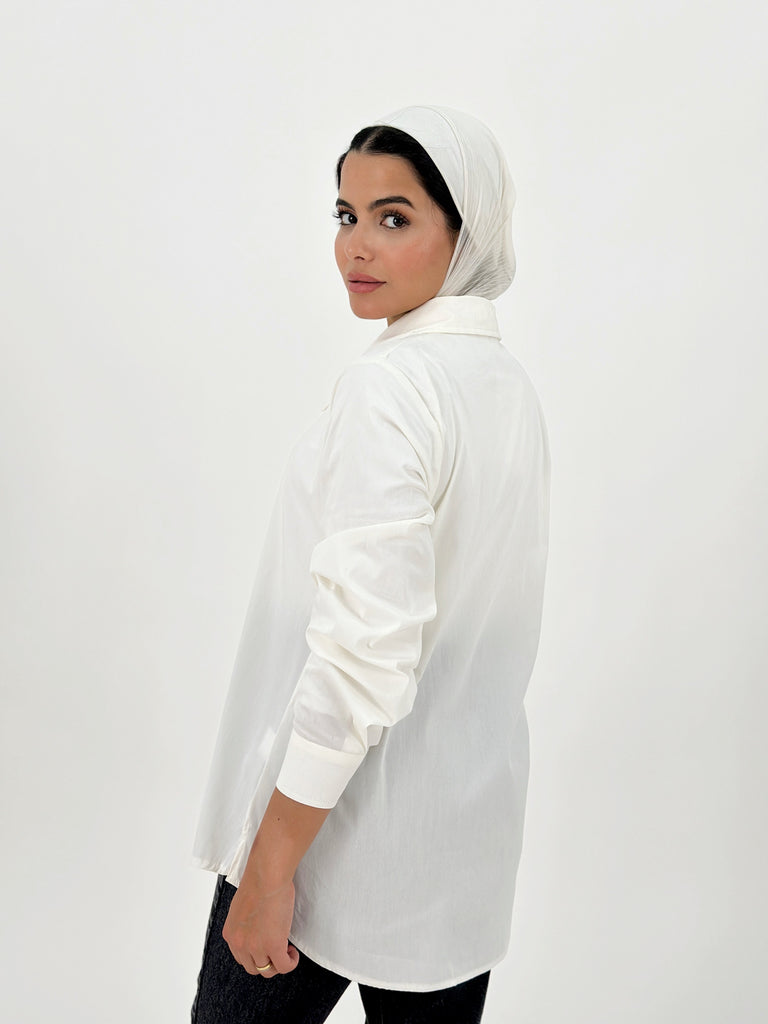 Basic Poplin Shirt Cream