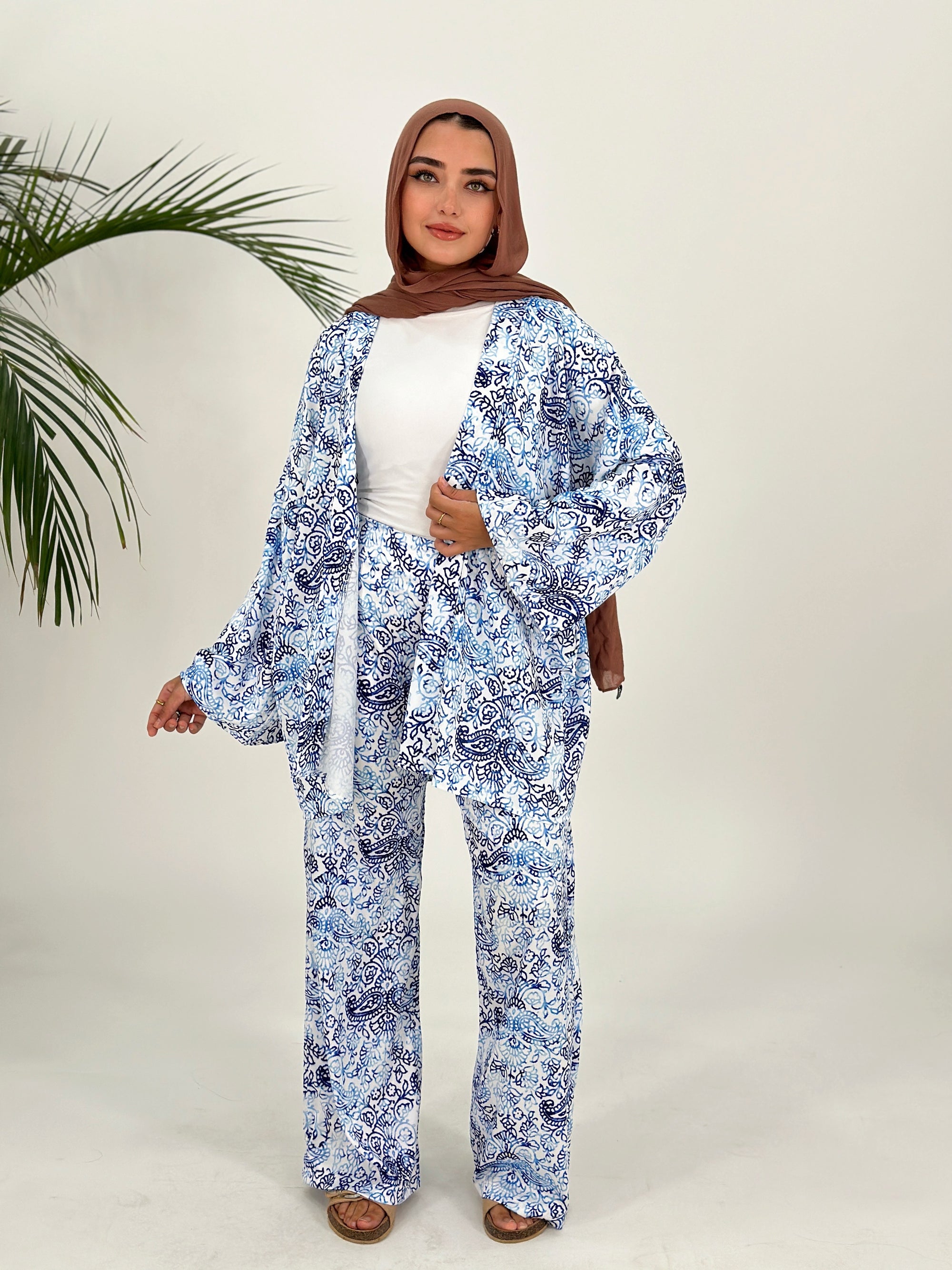 Dolce Blues Set Kimono