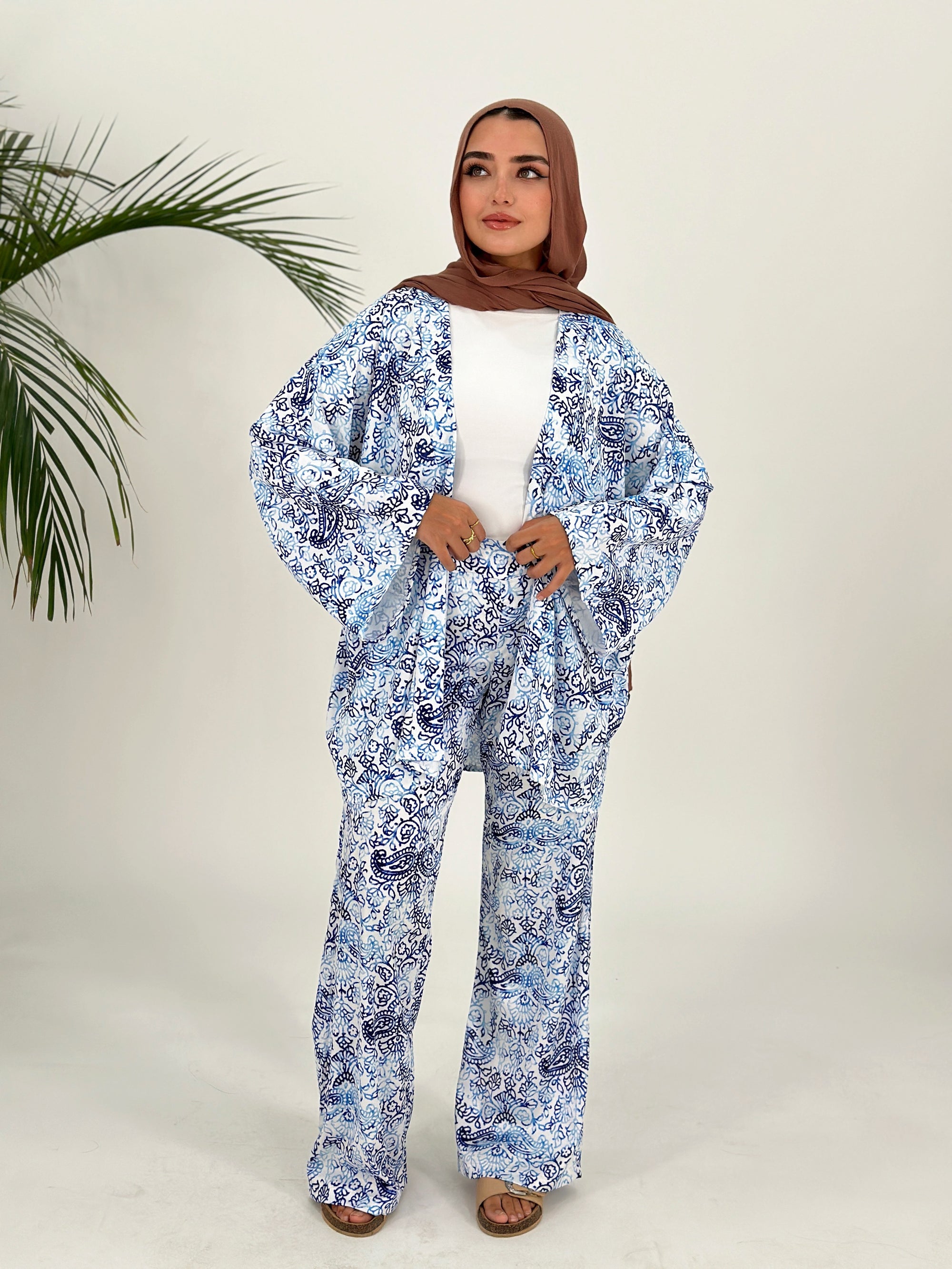 Dolce Blues Set Kimono