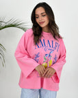 Amalfi Coast T-Shirt Long Sleeve Pink