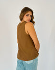 New Basic Sleeveless Mocha