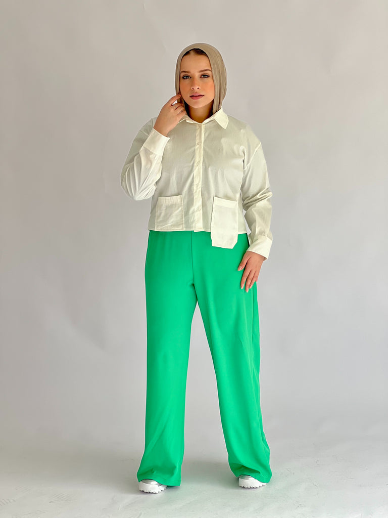 Everyday Basic Pants Green