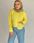 Timeless Crop Basic Shirt Yellow