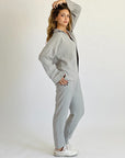 Glamy Everyday Lin Set Pants Heather Grey