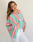 Colorful & Strippy Shirt Sour Apple