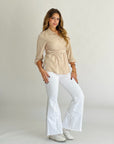 The Flare Jeans Cream