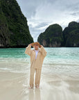 Mesh Tropical Set Pants
