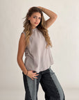 New Basic Sleeveless Heather Grey