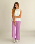 Everyday Basic Pants Lilac