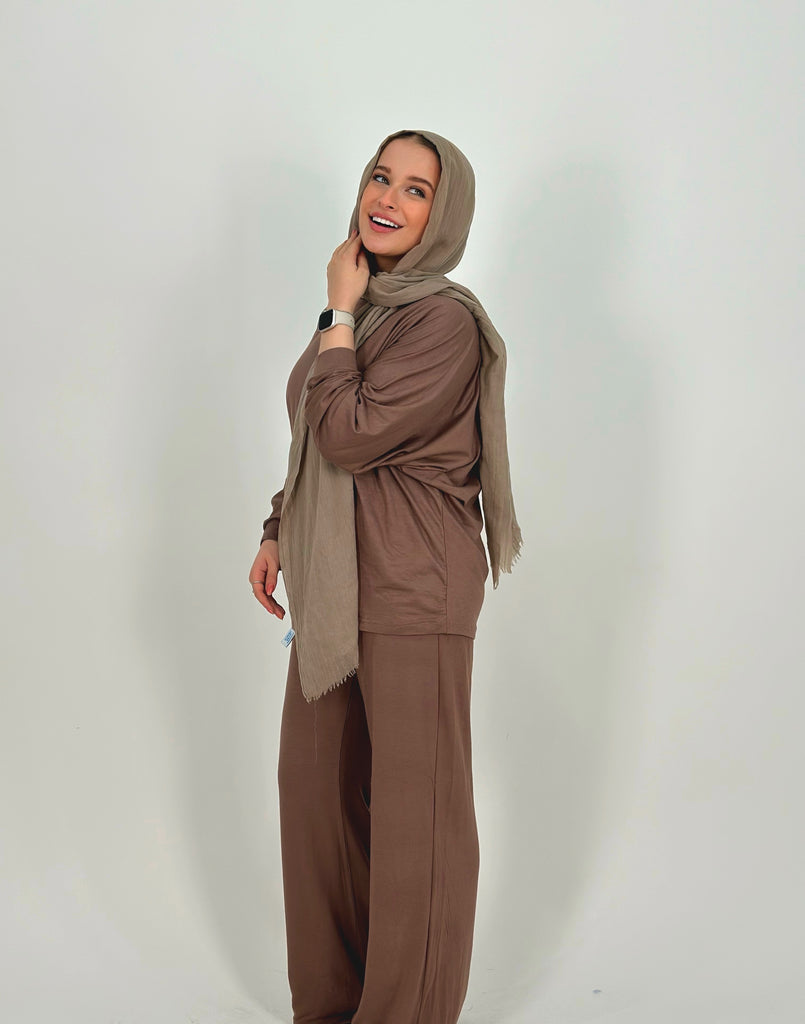 Comfy Perfect Set Pants Mocha