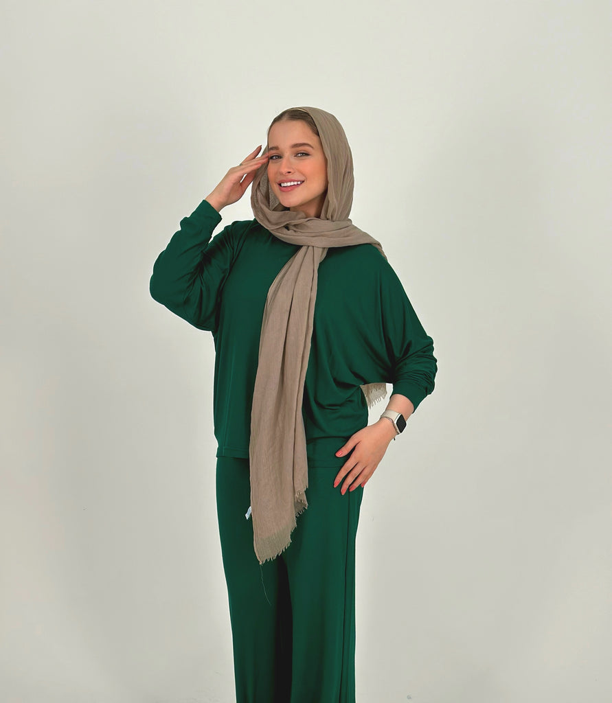 Comfy Perfect Set Pants Emerald Green