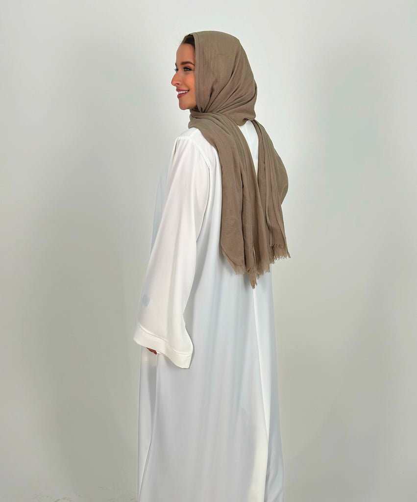 Basic Comfy Abaya Cream