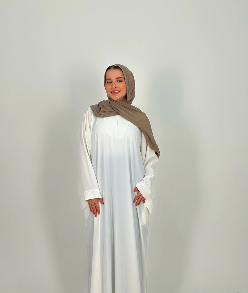 Basic Comfy Abaya Cream