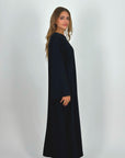 Basic Comfy Abaya Black