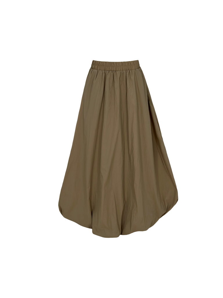 Puffy Puff Skirt Beige