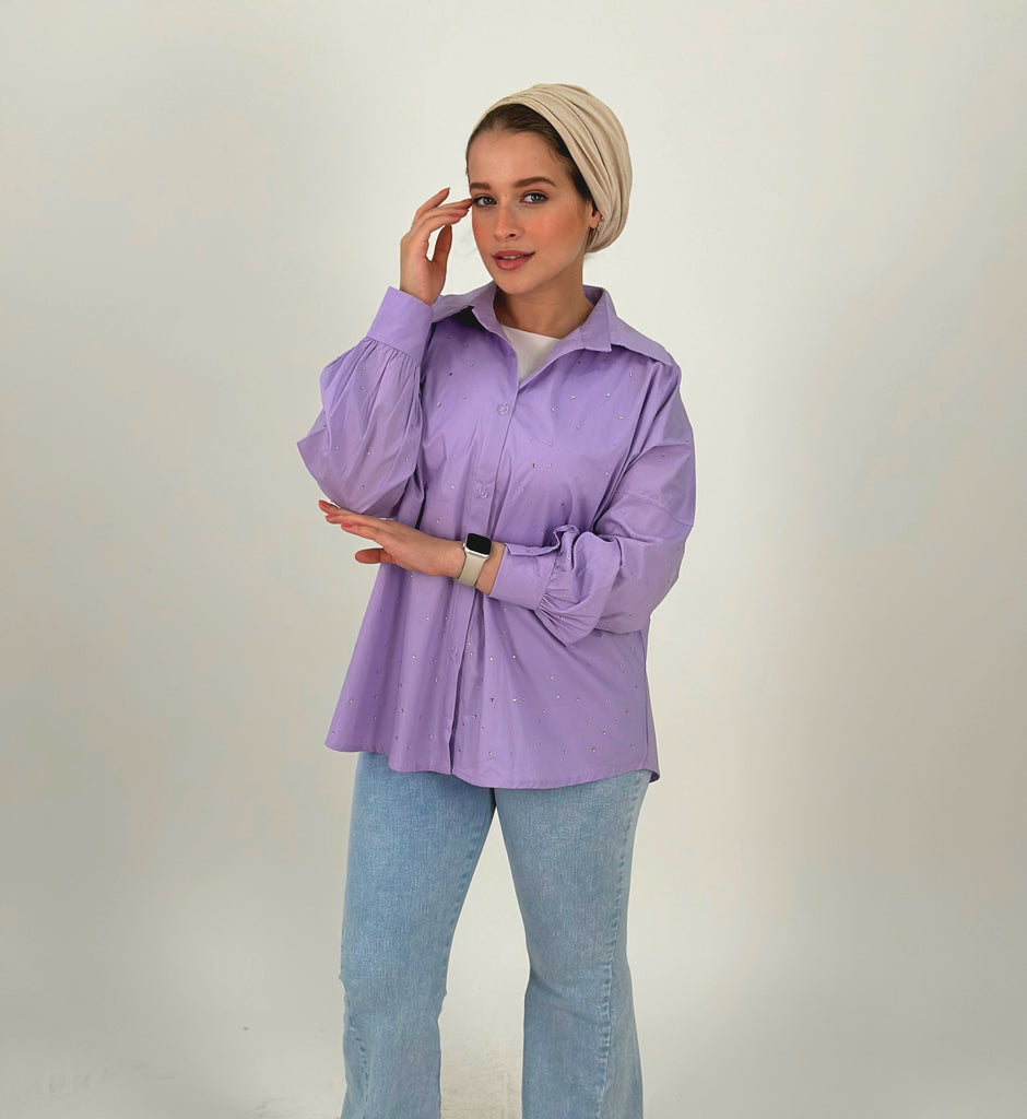 Blinging Star Shirt Lavender