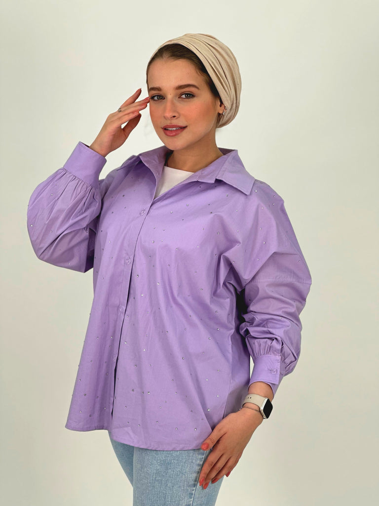 Blinging Star Shirt Lavender