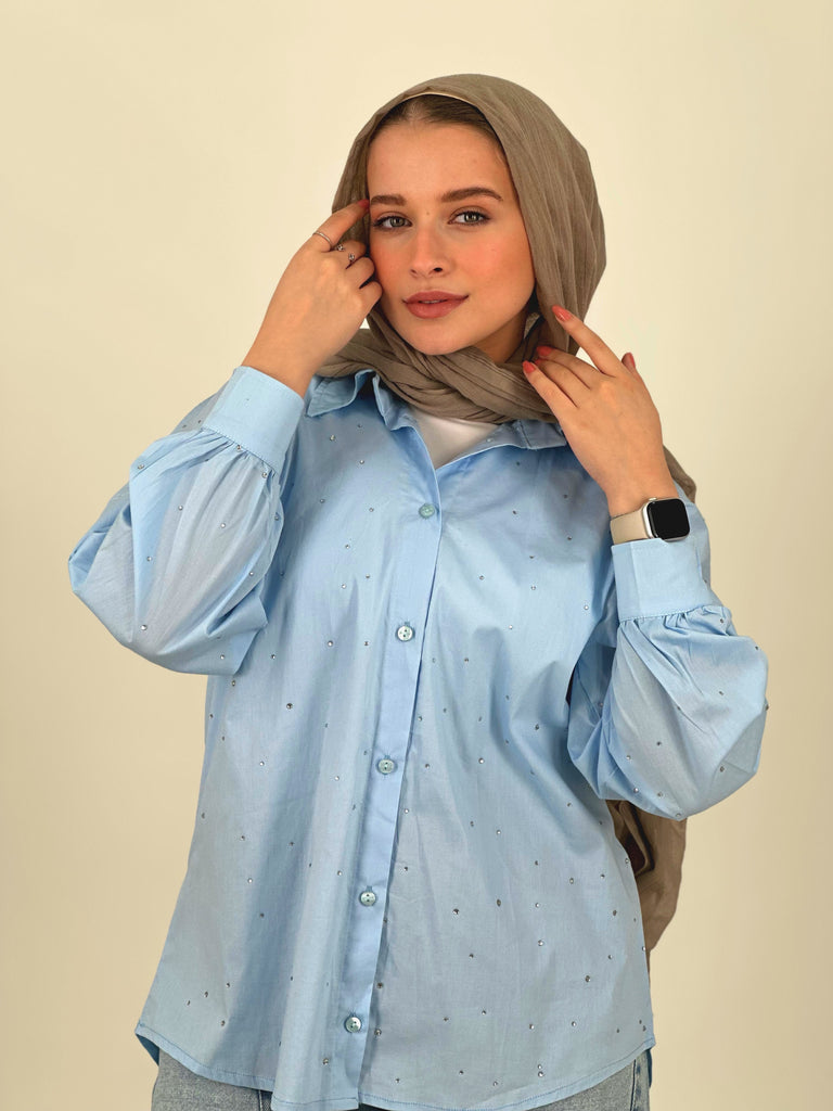 Blinging Star Shirt Baby Blue