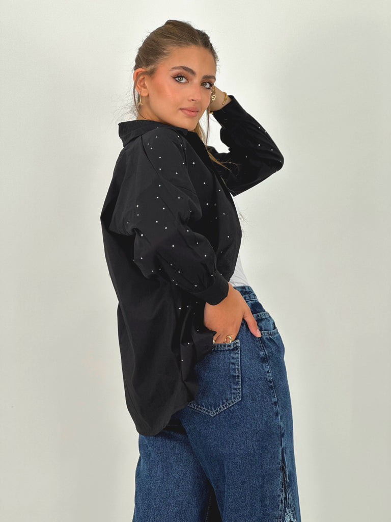 Blinging Star Shirt Black