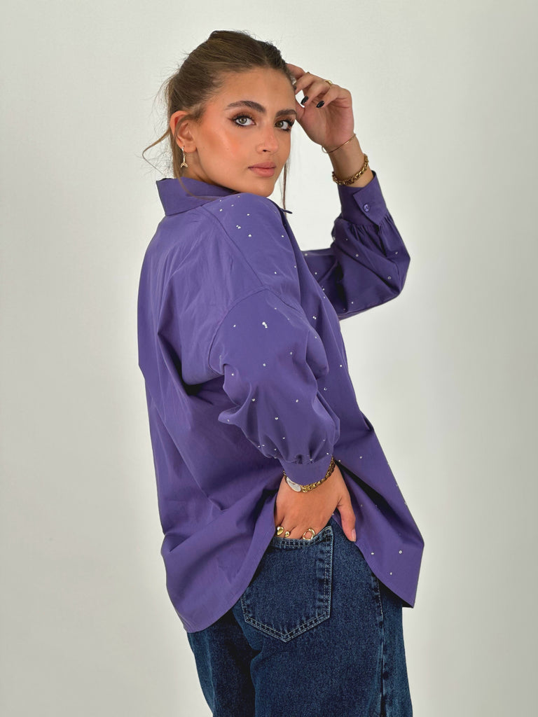 Blinging Star Shirt Dust Purple