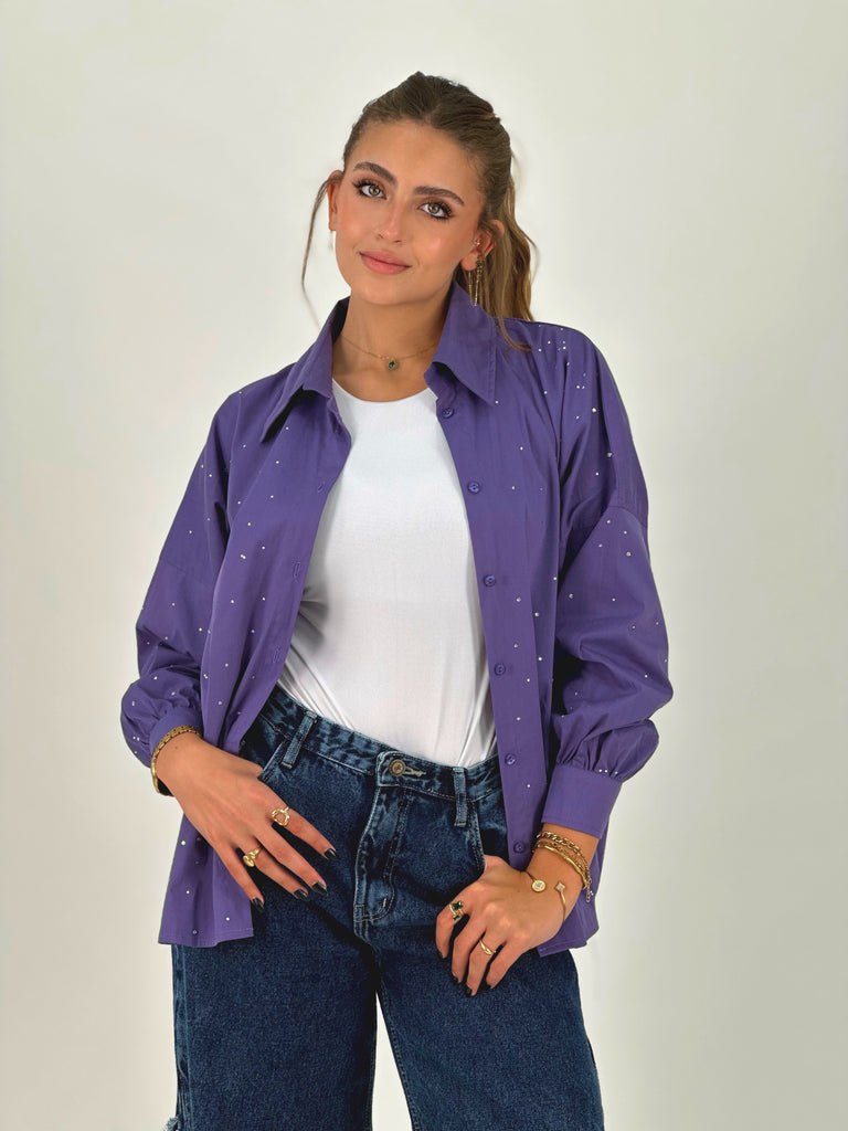 Blinging Star Shirt Dust Purple