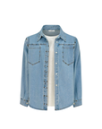 Pin it Out Denim Set Shirt Ice