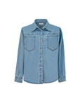 Pin it Out Denim Set Shirt Ice