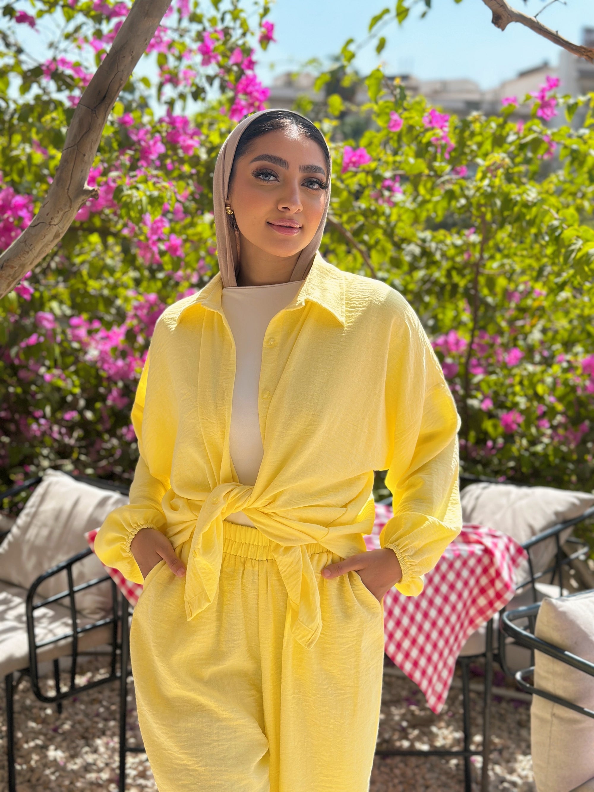 Oversized Linen Set Shirt