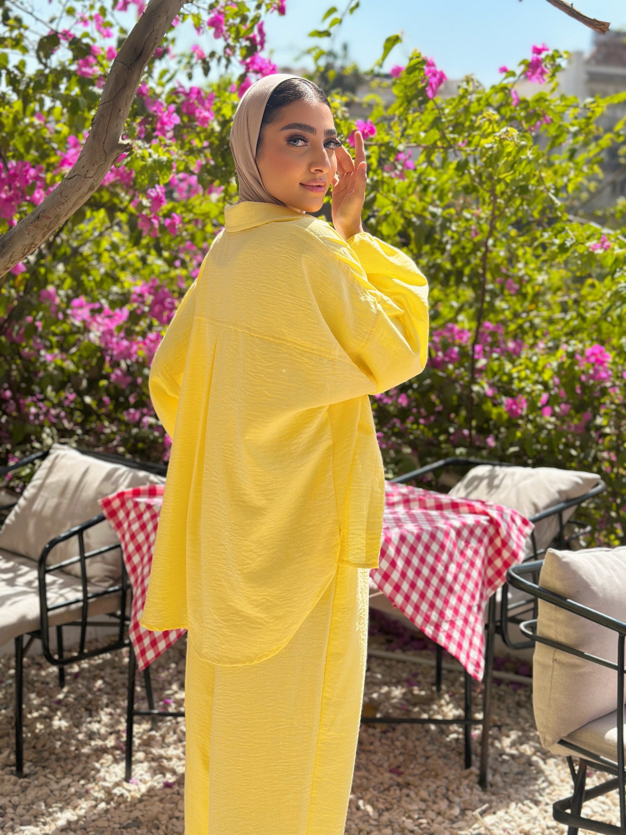 Oversized Linen Set Shirt