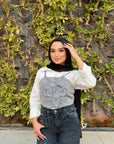 Fiore Top Grey