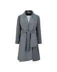 Scratched Foulard Coat